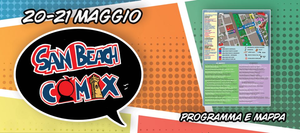 San Beach Comix 2017: Mappa e Programma