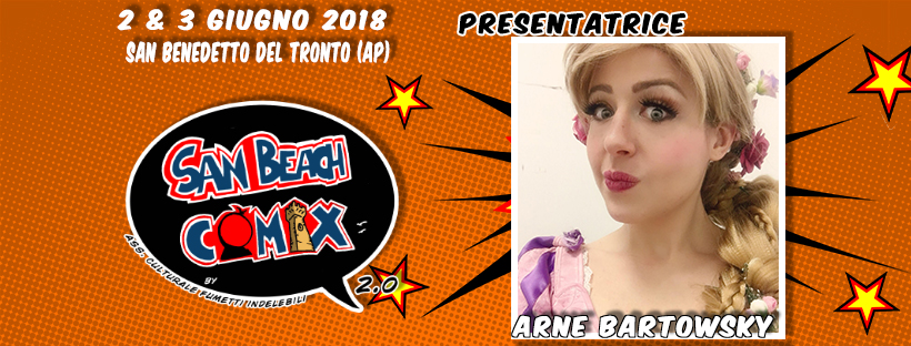 Presentatrice Gara Cosplay San Beach Comix 2.0: Arne Bartowsky Presentatrice Gara Cosplay San Beach Comix 2.0: Arne Bartowsky