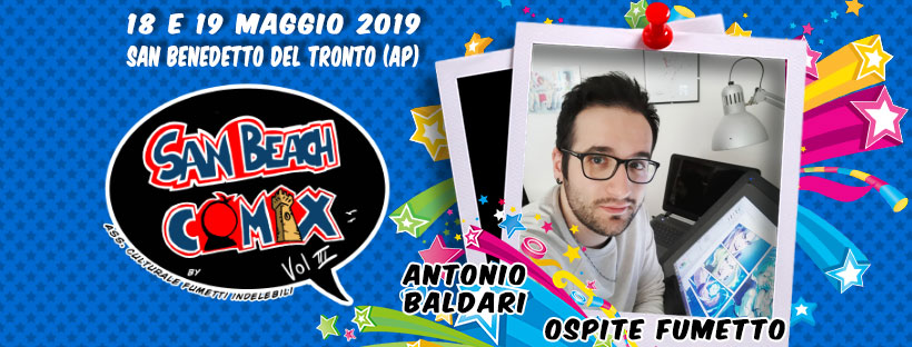 Ospite Fumetto San Beach Comix 2019: Antonio Baldari