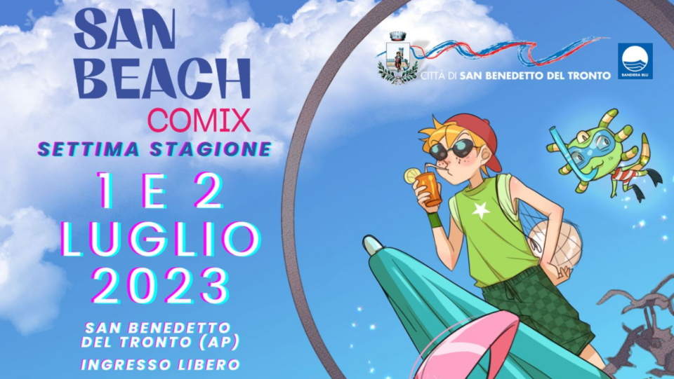 Elisa Pocetta firma la locandina San Beach Comix 2023