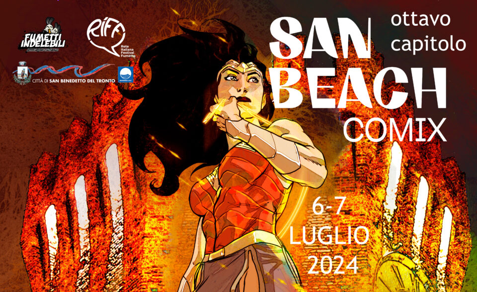 Carmine Di Giandomenico firma la locandina San Beach Comix 2024